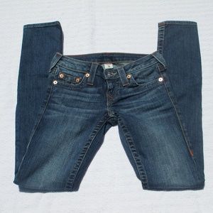 True Religion Women's Skinny Jeans - Dark Blue